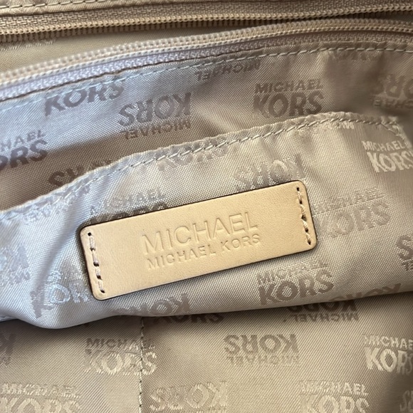 Michael Kors Jet Set Item Genuine Leather Large Tote Shoulder Bag Purse - Picture 13 of 16